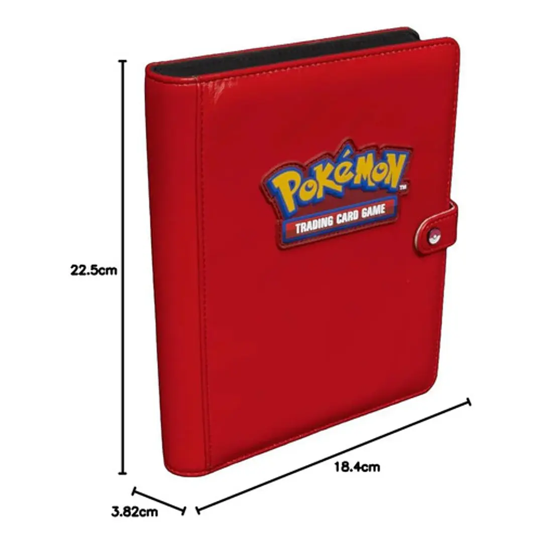 Pokémon Tcg Red Snap Binder Ultra Pro Carpeta 4 Espacios 3