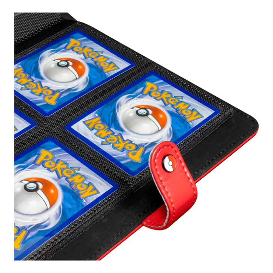 Pokémon Tcg Red Snap Binder Ultra Pro Carpeta 4 Espacios 7