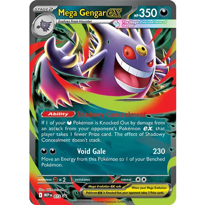 POKÉMON TCG MEGA MOONLIT TIN MEGA GENGAR EX INGLES 3