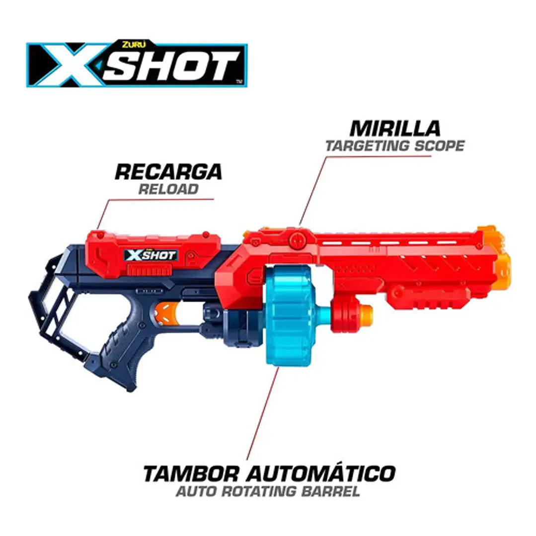 X-SHOT TURBO FIRE EXCEL 48 DARDOS 11