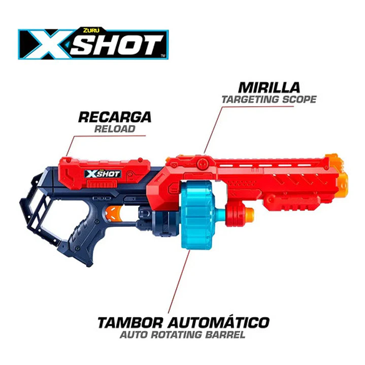 X-SHOT TURBO FIRE EXCEL 48 DARDOS 11