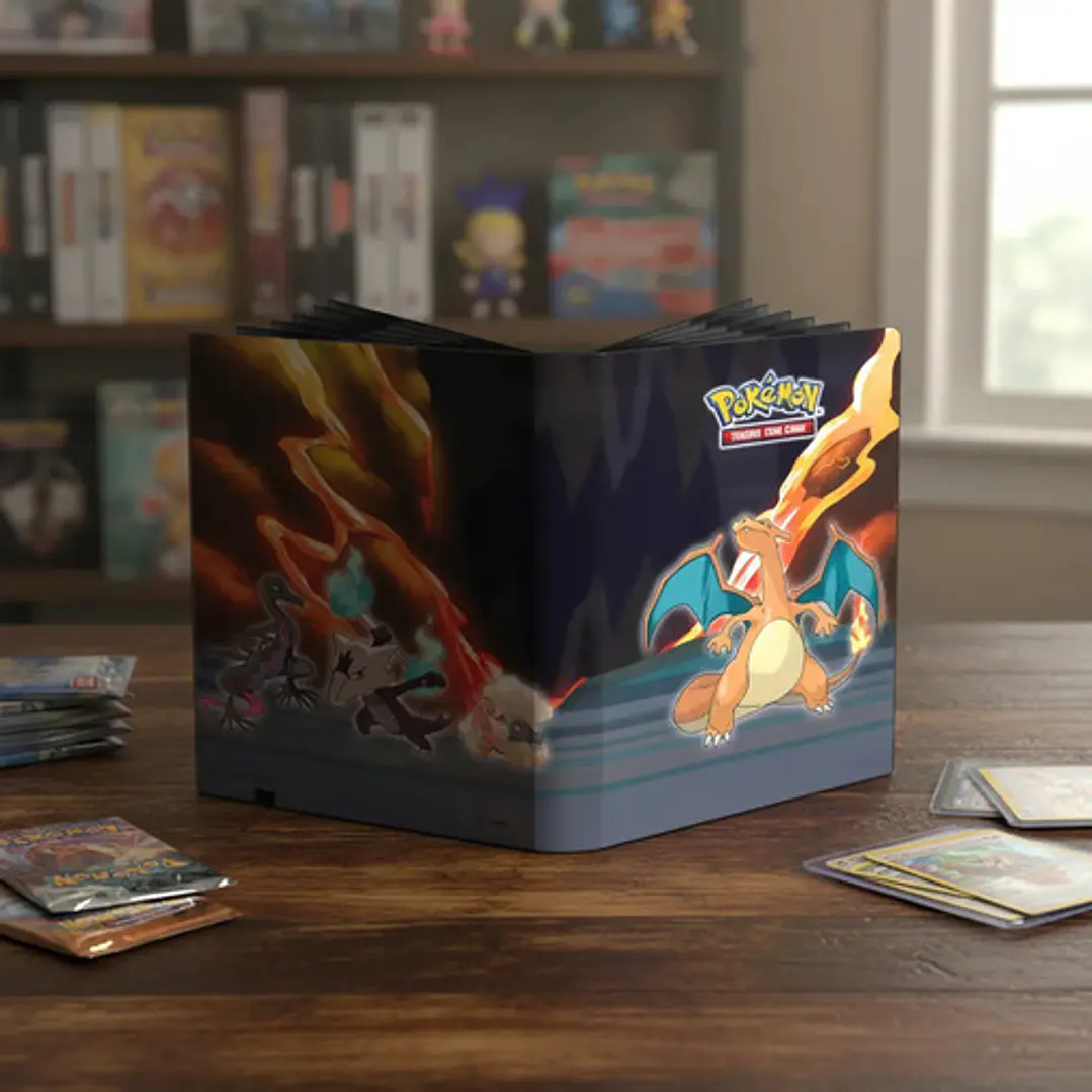 Pokémon Tcg Binder Carpeta Ultra Pro 9 Espacios Charizard 1