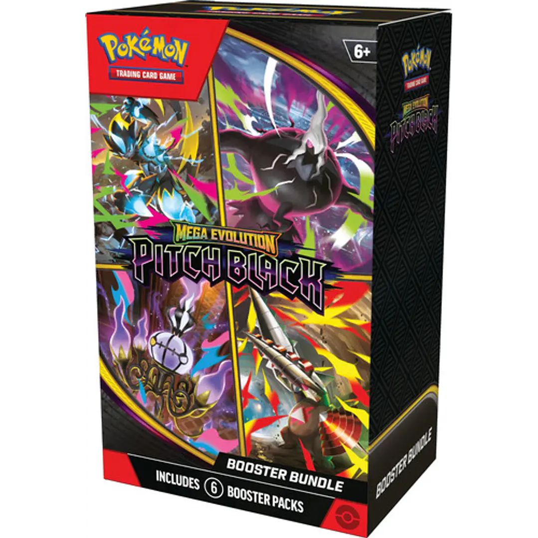 POKÉMON TCG MEGA EVOLUTION PITCH BLACK BOOSTER BUNDLE INGLES 1