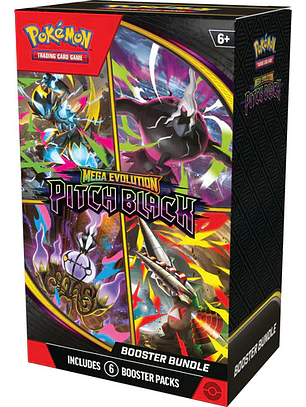 POKÉMON TCG MEGA EVOLUTION PITCH BLACK BOOSTER BUNDLE INGLES