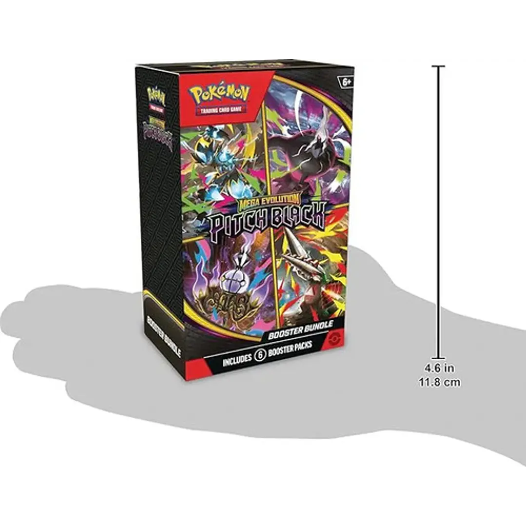 POKÉMON TCG MEGA EVOLUTION PITCH BLACK BOOSTER BUNDLE INGLES 4