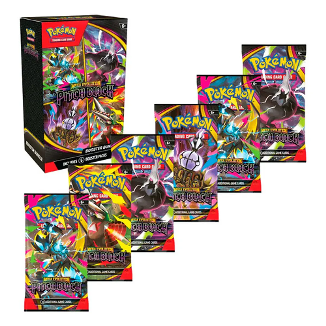 POKÉMON TCG MEGA EVOLUTION PITCH BLACK BOOSTER BUNDLE INGLES 5