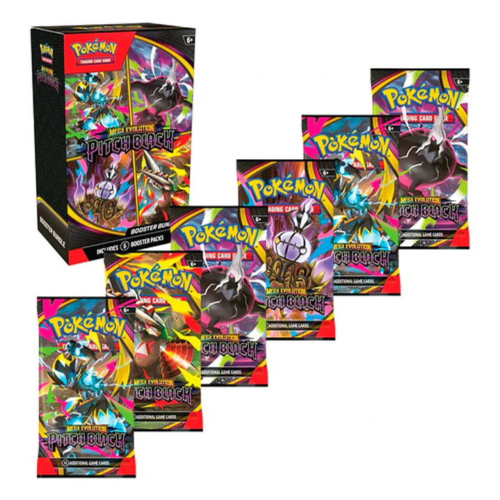 POKÉMON TCG MEGA EVOLUTION PITCH BLACK BOOSTER BUNDLE INGLES 5