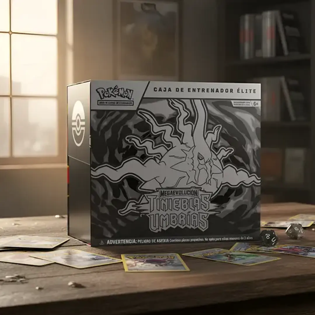 POKÉMON TCG MEGA EVOLUTION PITCH BLACK ELITE TRAINER BOX ESPAÑOL 11