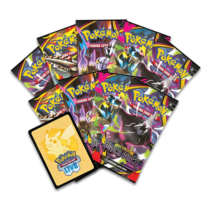 POKÉMON TCG MEGA EVOLUTION PITCH BLACK ELITE TRAINER BOX ESPAÑOL 4