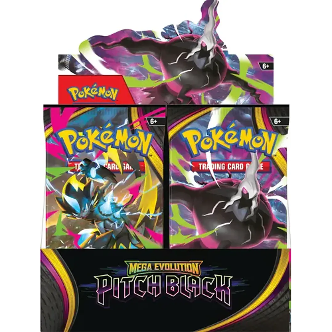 POKÉMON TCG MEGA EVOLUTION PITCH BLACK BOOSTER BOX INGLES 2