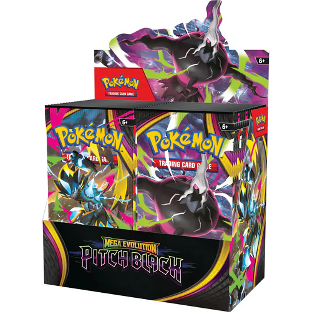 POKÉMON TCG MEGA EVOLUTION PITCH BLACK BOOSTER BOX INGLES 3