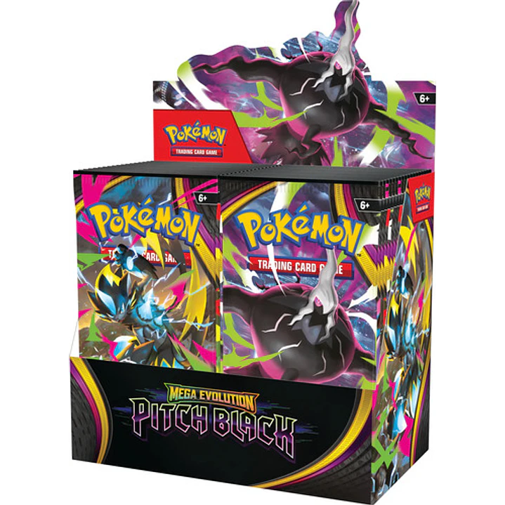 POKÉMON TCG MEGA EVOLUTION PITCH BLACK BOOSTER BOX INGLES 3