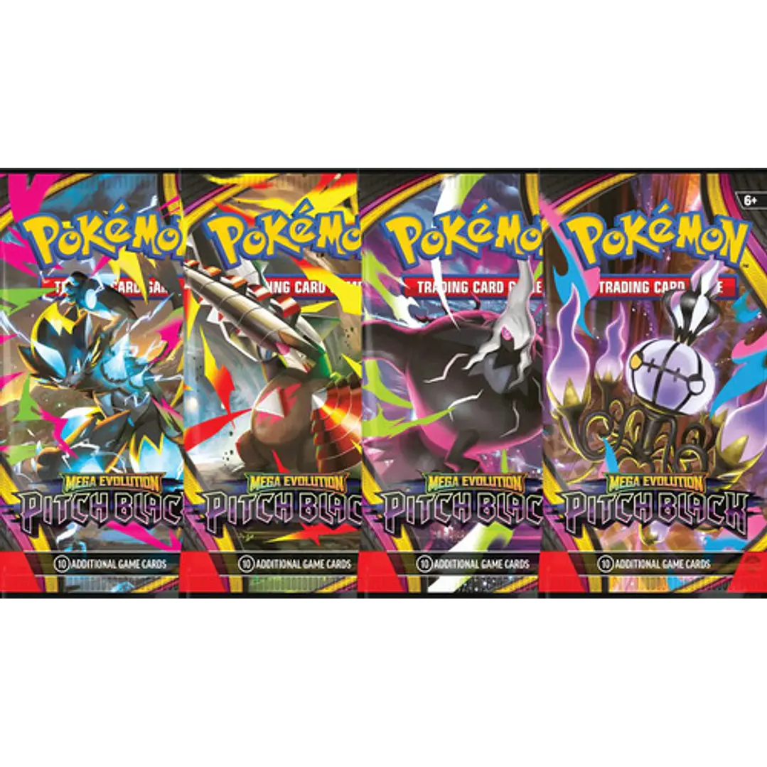 POKÉMON TCG MEGA EVOLUTION PITCH BLACK BOOSTER BOX INGLES 6