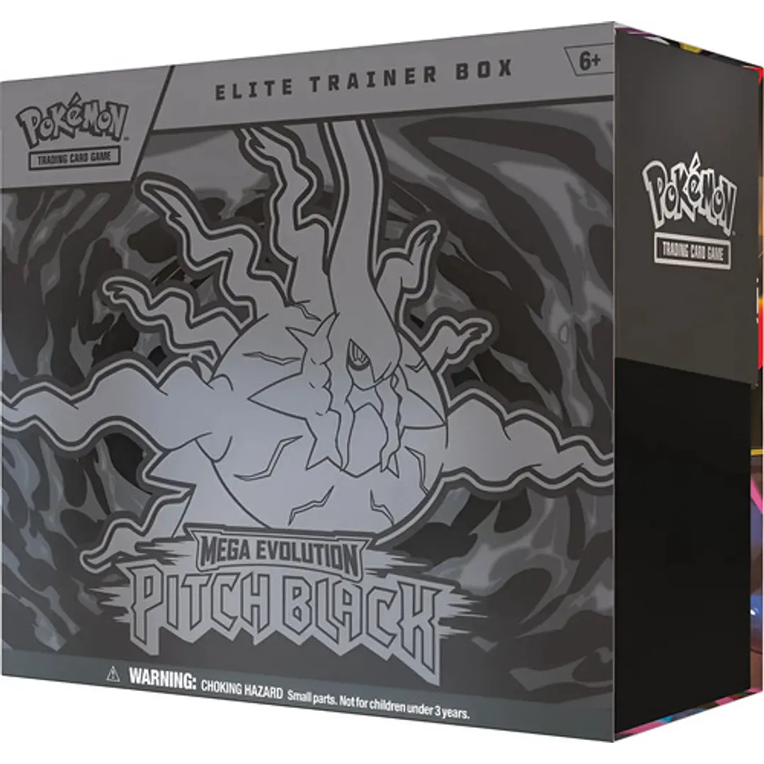 POKÉMON TCG MEGA EVOLUTION PITCH BLACK ELITE TRAINER BOX INGLES 1