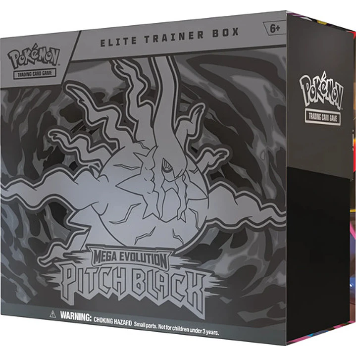 POKÉMON TCG MEGA EVOLUTION PITCH BLACK ELITE TRAINER BOX INGLES 1