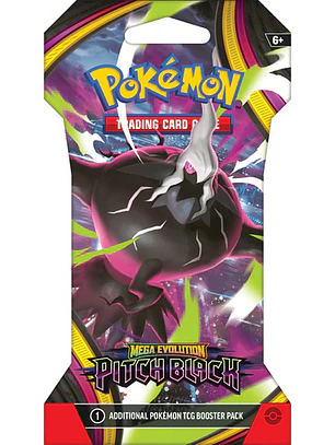 POKÉMON TCG MEGA EVOLUTION PITCH BLACK SLEEVED BOOSTER INGLES