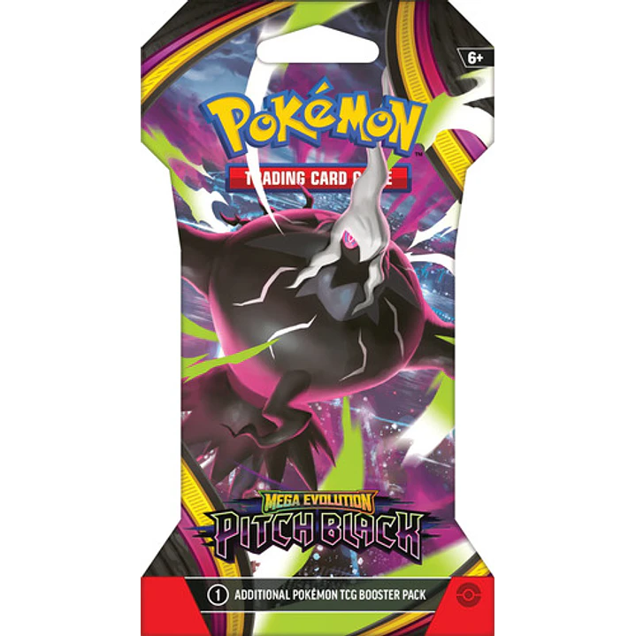 POKÉMON TCG MEGA EVOLUTION PITCH BLACK SLEEVED BOOSTER INGLES 1