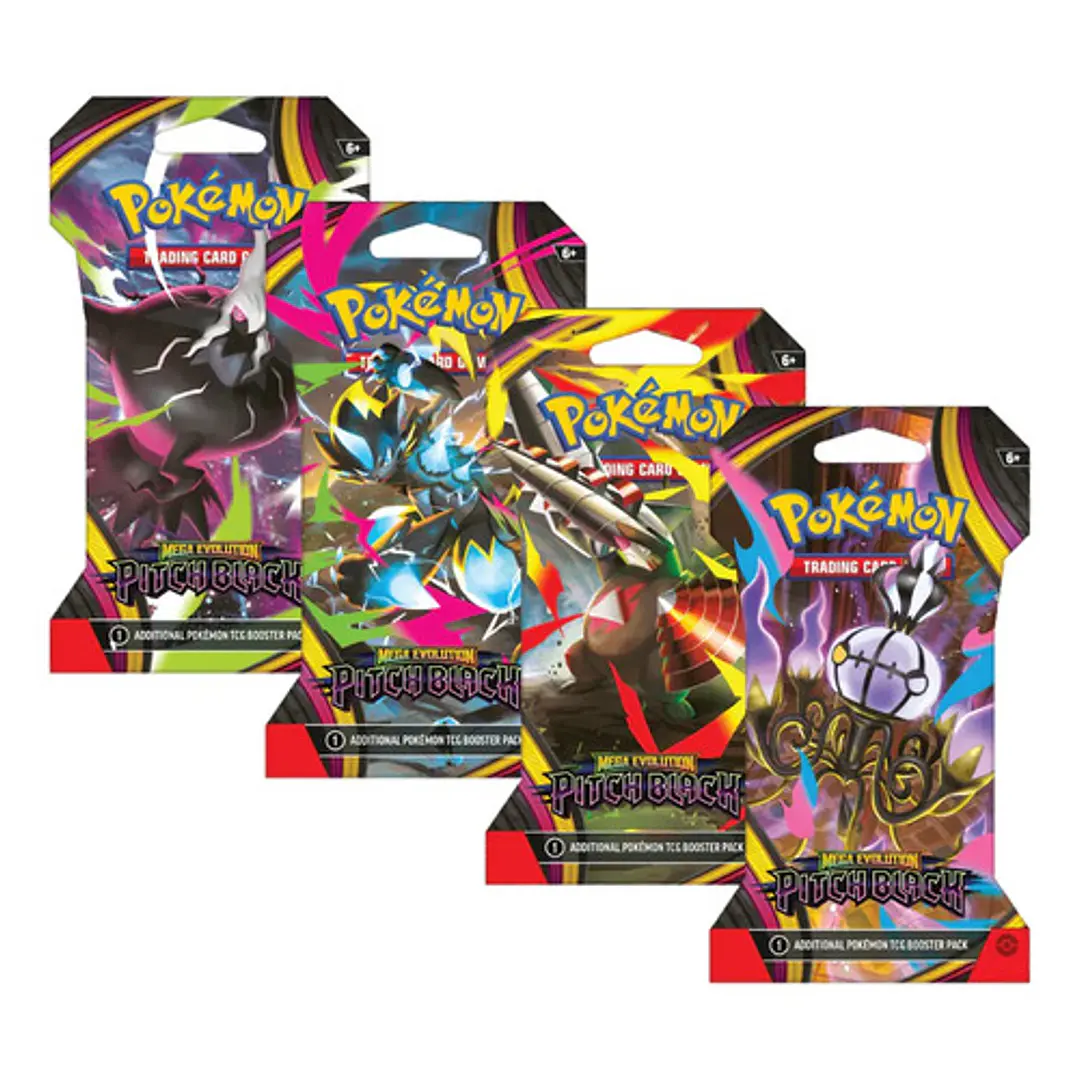 POKÉMON TCG MEGA EVOLUTION PITCH BLACK SLEEVED BOOSTER INGLES 2