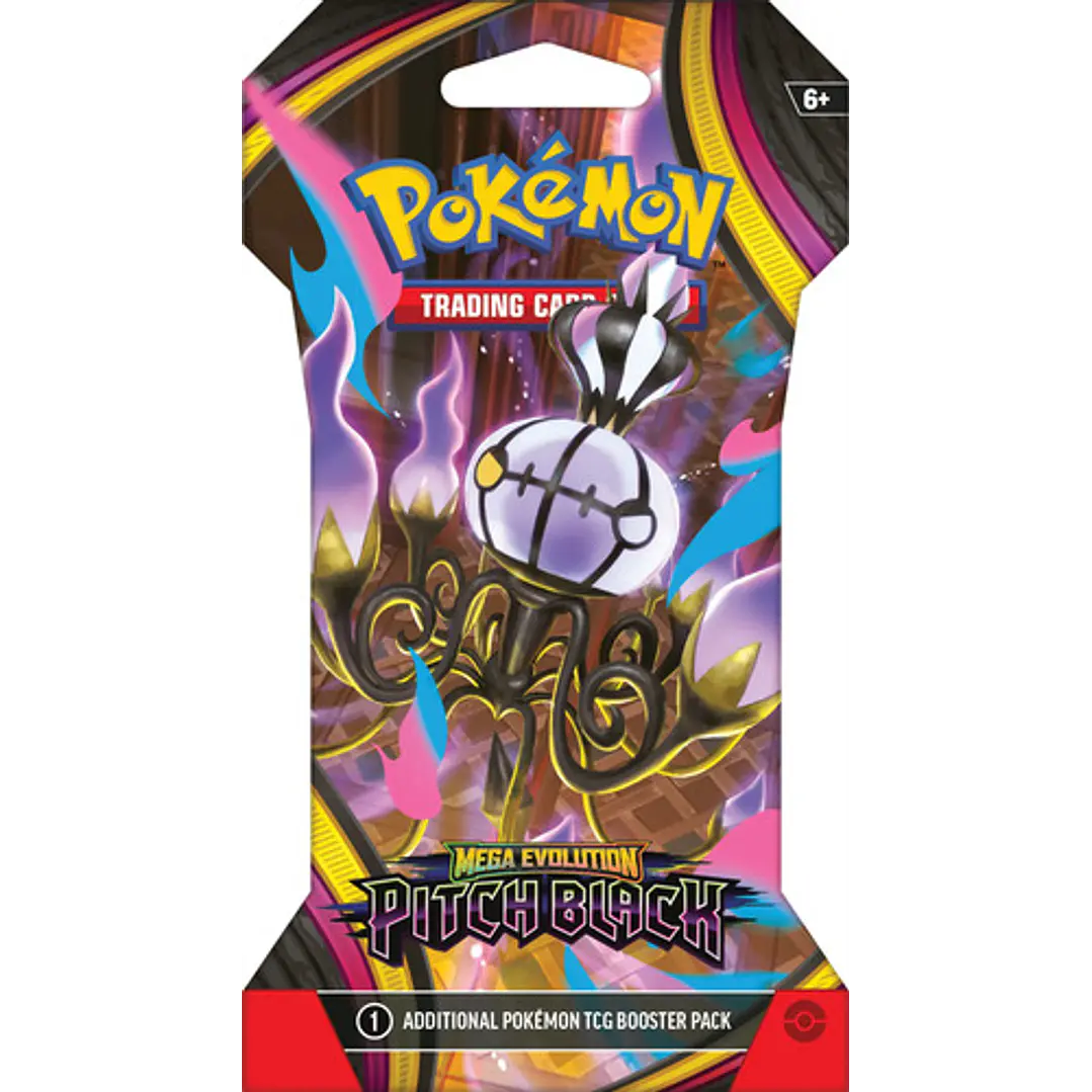 POKÉMON TCG MEGA EVOLUTION PITCH BLACK SLEEVED BOOSTER INGLES 6