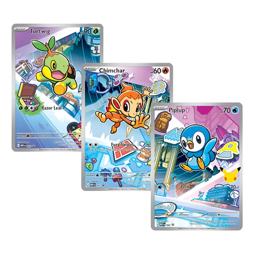 POKÉMON TCG TRIO SINNOH FIRST PARTNER ILLUSTARTION COLLECTION SERIES 1 INGLES 1