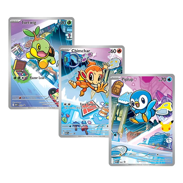 POKÉMON TCG TRIO SINNOH FIRST PARTNER ILLUSTARTION COLLECTION SERIES 1 INGLES 1