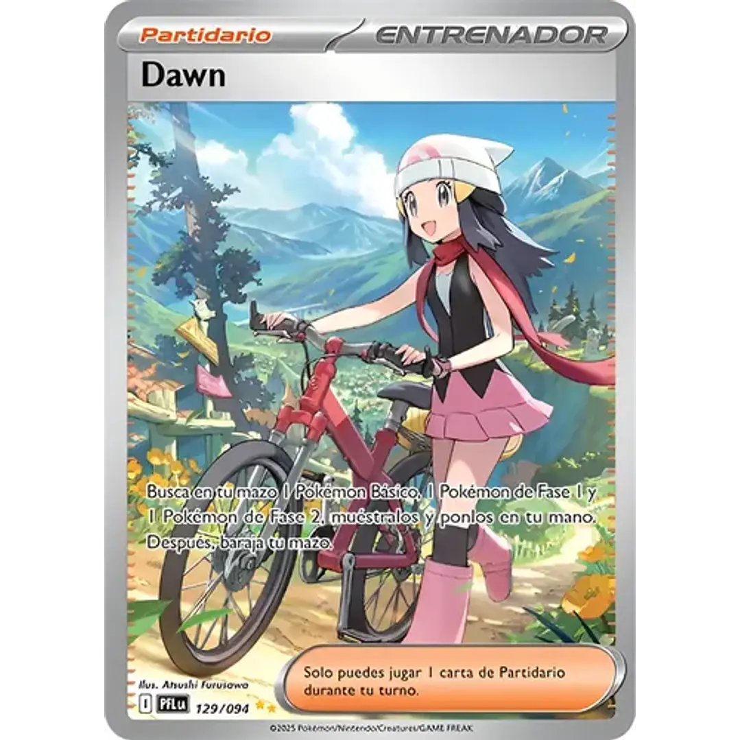 POKÉMON TCG DAWN PFL 129/094 SPECIAL ILLUSTRATION RARE PHANTASMAL FLAMES ESPAÑOL 1