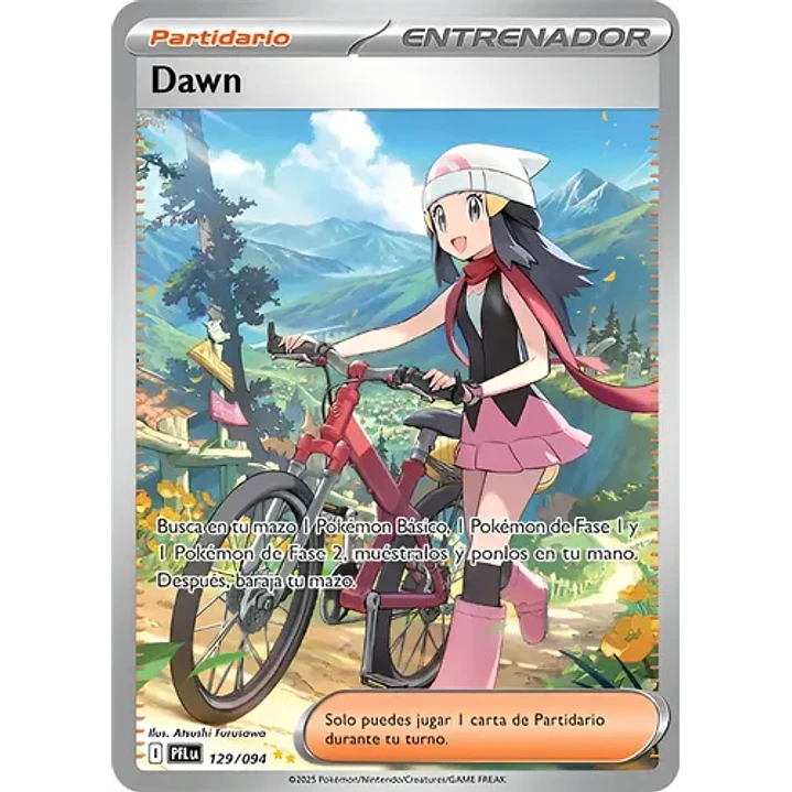 POKÉMON TCG DAWN PFL 129/094 SPECIAL ILLUSTRATION RARE PHANTASMAL FLAMES ESPAÑOL 1