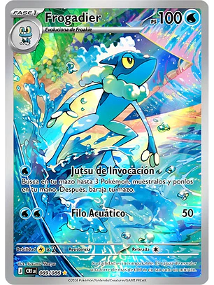 POKÉMON TCG FROGADIER CRI 089/086 ILLUSTRATION RARE CHAOS RISING ESPAÑOL