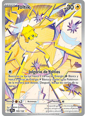 POKÉMON TCG JOLTIK SCR 150/142 ILLUSTRATION RARE STELLAR CROWN ESPAÑOL