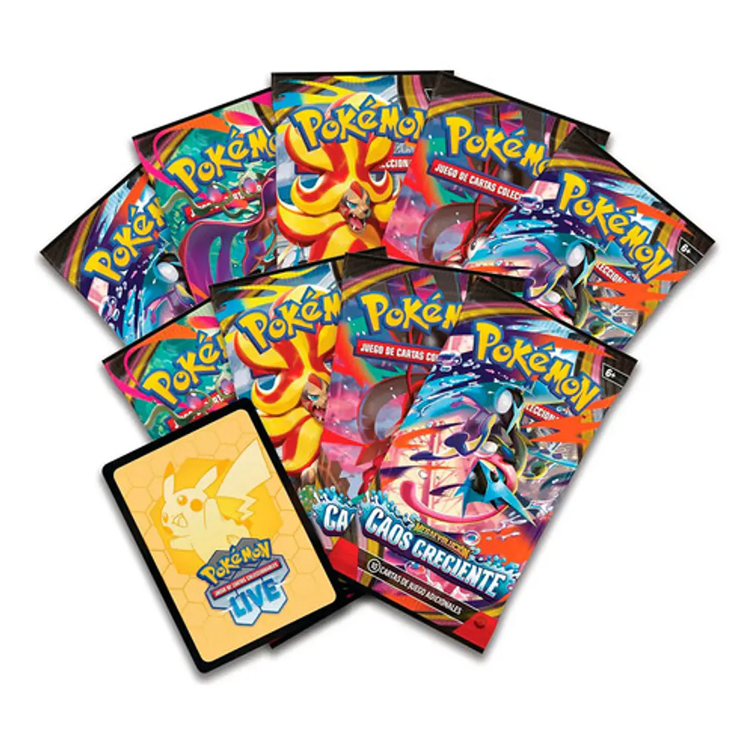 POKÉMON TCG MEGA EVOLUTION CHAOS RISING ELITE TRAINER BOX EXPAÑOL 5