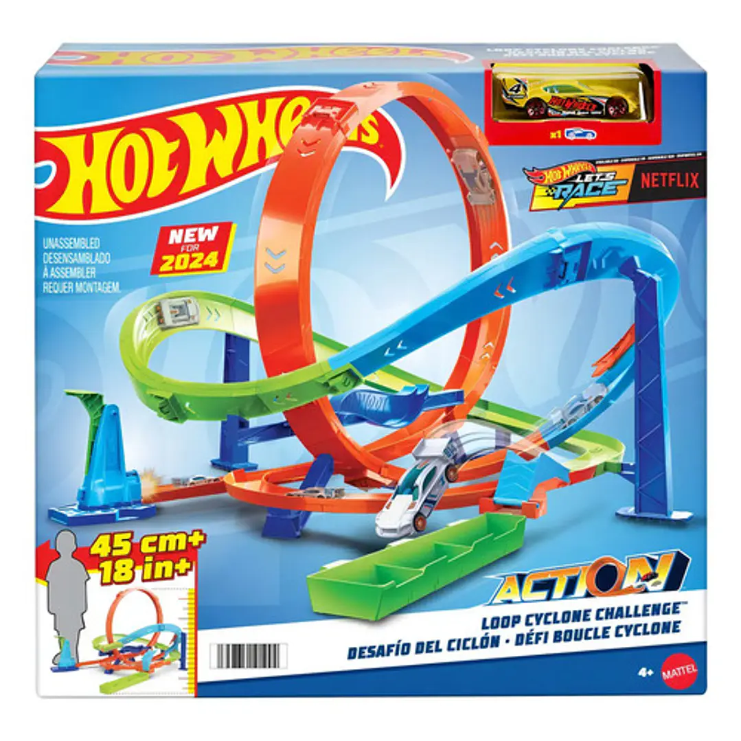 Hot Wheels Action Pista Desafío Extremo Desafío Del Ciclon 1