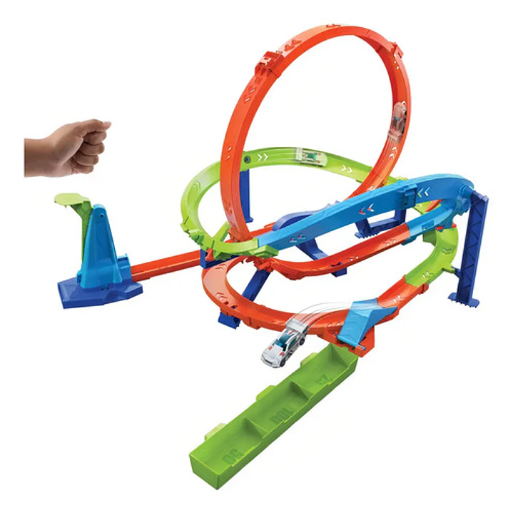 Hot Wheels Action Pista Desafío Extremo Desafío Del Ciclon 2