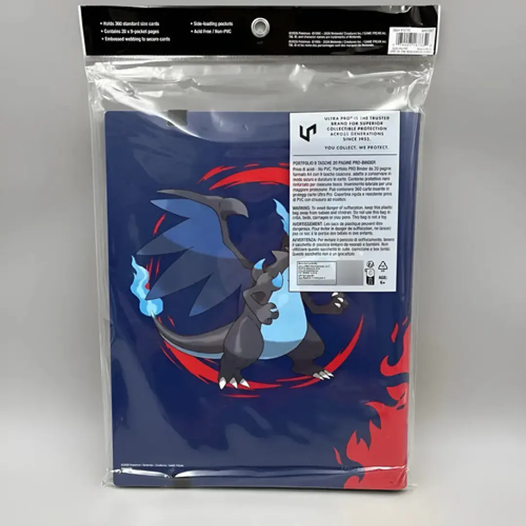 ULTRA PRO POKÉMON TCG BINDER MEGA CHARIZARD X/Y 9 ESPACIOS 5