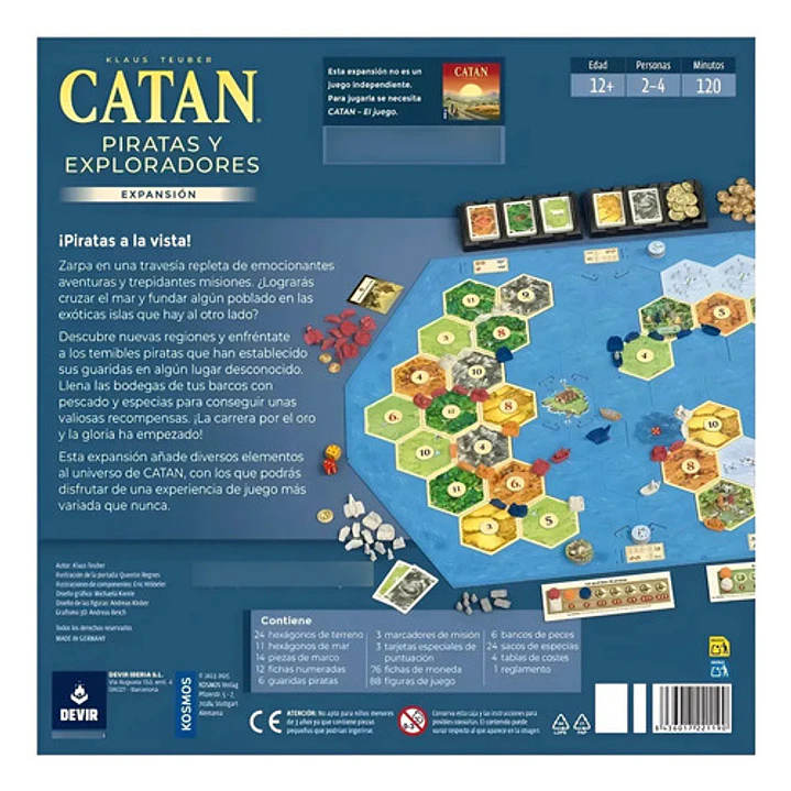 CATAN PIRATAS Y EXPLORADORES AMPLIACIÓN 3