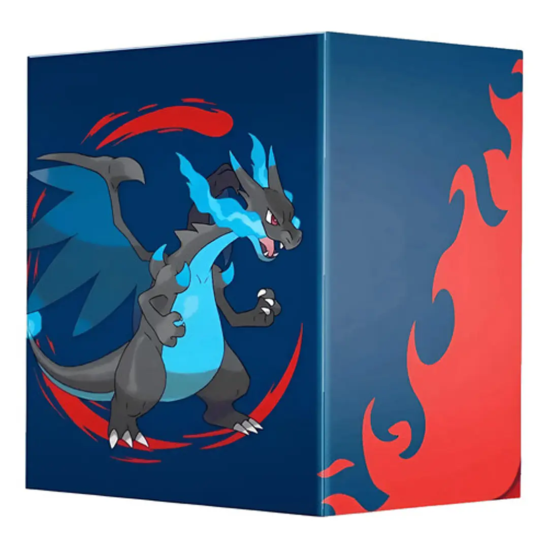 Pokémon Tcg Ultra Pro Deck Box Mega Charizard X Porta Deck Deck Box Mega Charizard X Para 100 Cartas 1