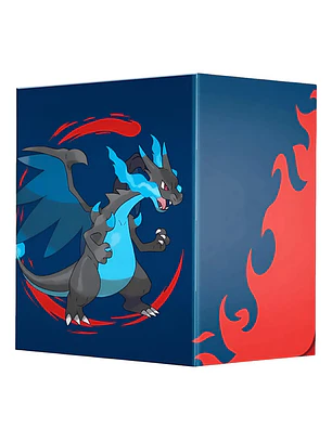 Pokémon Tcg Ultra Pro Deck Box Mega Charizard X Porta Deck Deck Box Mega Charizard X Para 100 Cartas