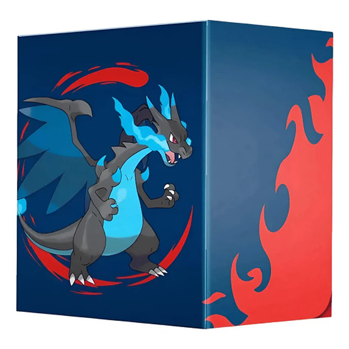 Pokémon Tcg Ultra Pro Deck Box Mega Charizard X Porta Deck Deck Box Mega Charizard X Para 100 Cartas 1
