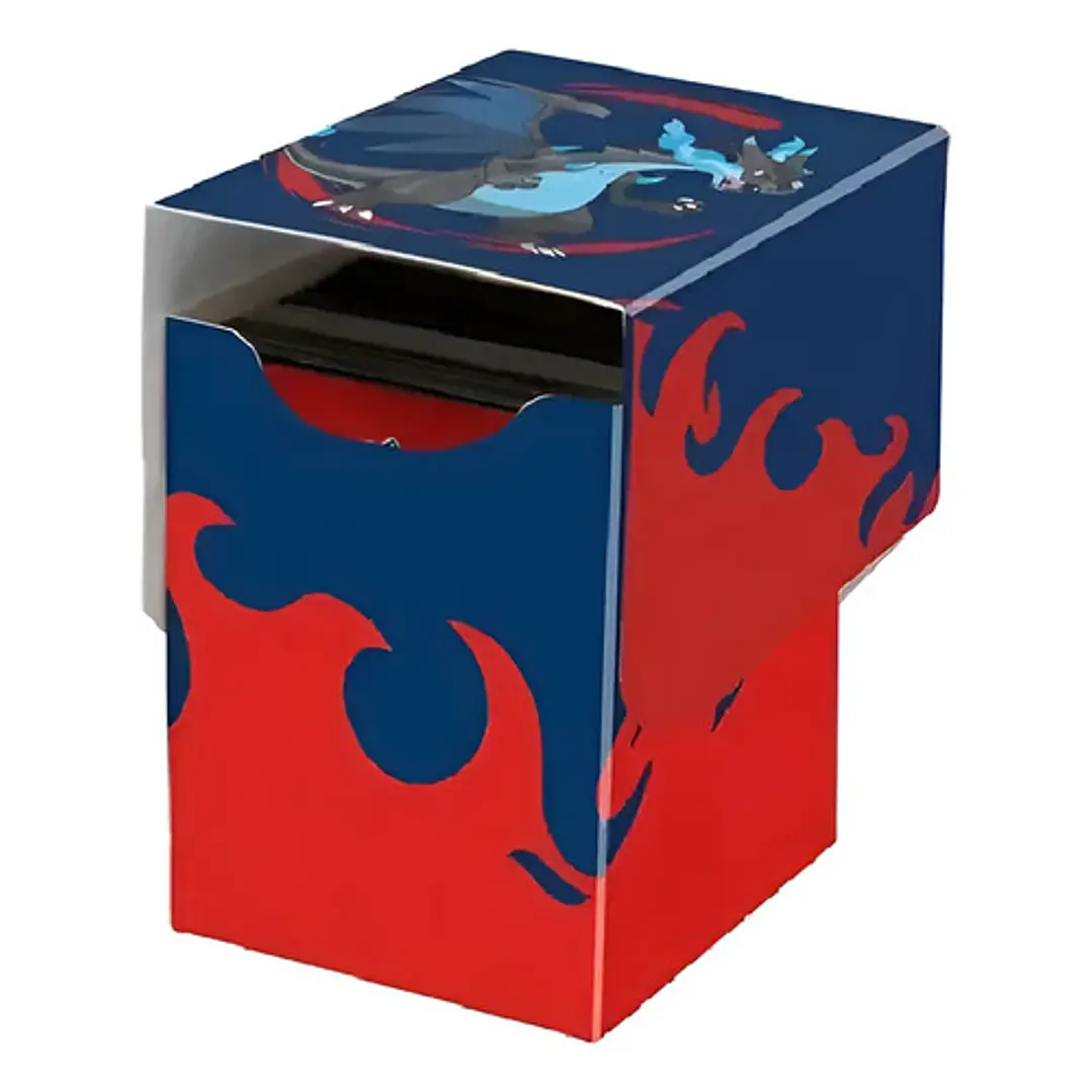 Pokémon Tcg Ultra Pro Deck Box Mega Charizard X Porta Deck Deck Box Mega Charizard X Para 100 Cartas 2