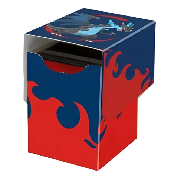 Pokémon Tcg Ultra Pro Deck Box Mega Charizard X Porta Deck Deck Box Mega Charizard X Para 100 Cartas 2