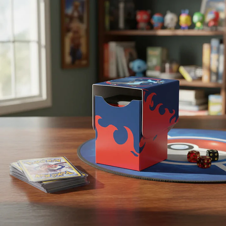Pokémon Tcg Ultra Pro Deck Box Mega Charizard X Porta Deck Deck Box Mega Charizard X Para 100 Cartas 5