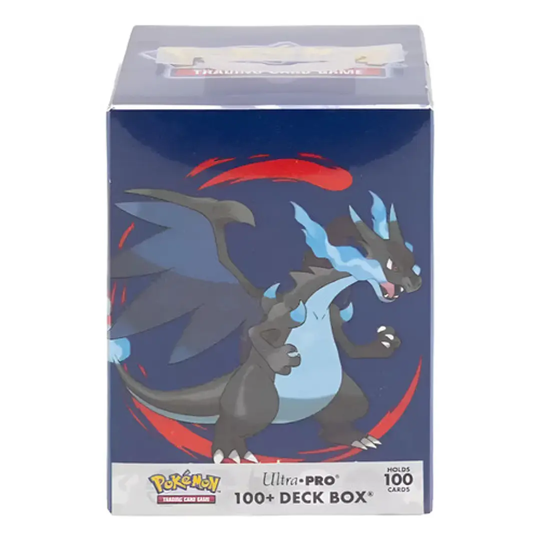 Pokémon Tcg Ultra Pro Deck Box Mega Charizard X Porta Deck Deck Box Mega Charizard X Para 100 Cartas 6