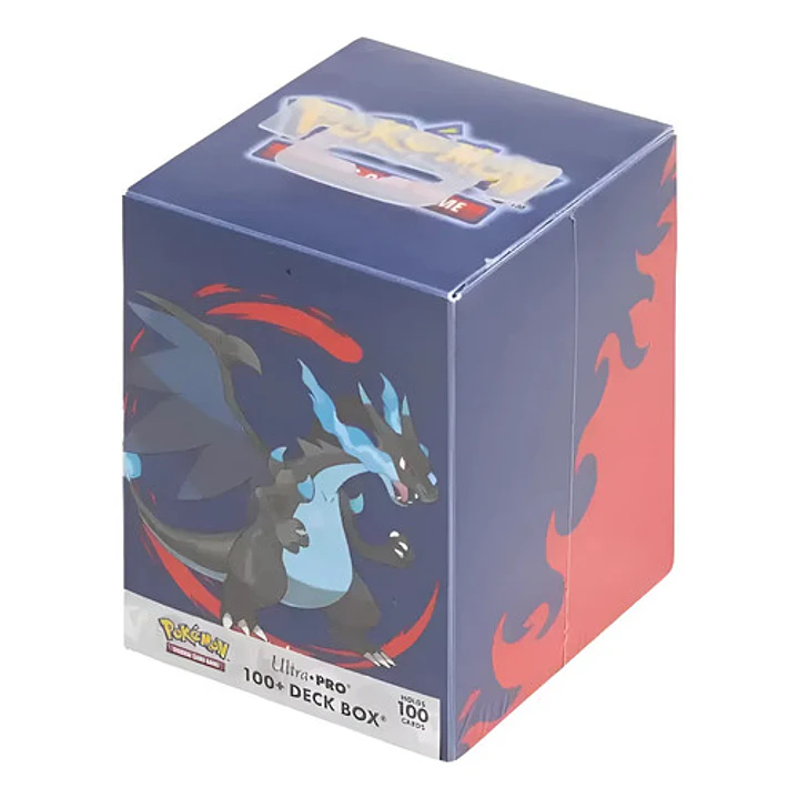 Pokémon Tcg Ultra Pro Deck Box Mega Charizard X Porta Deck Deck Box Mega Charizard X Para 100 Cartas 7
