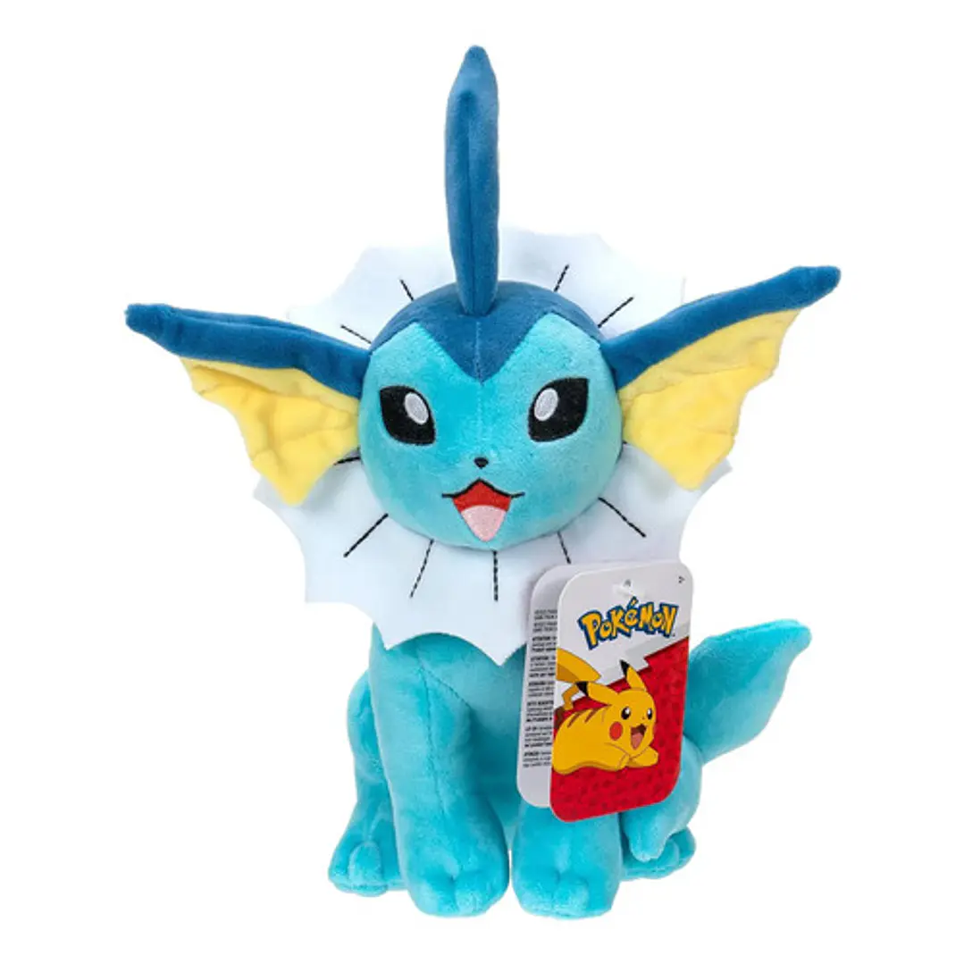 VAPOREON PELUCHE POKÉMON JAZWARES 8 PULGADAS 1