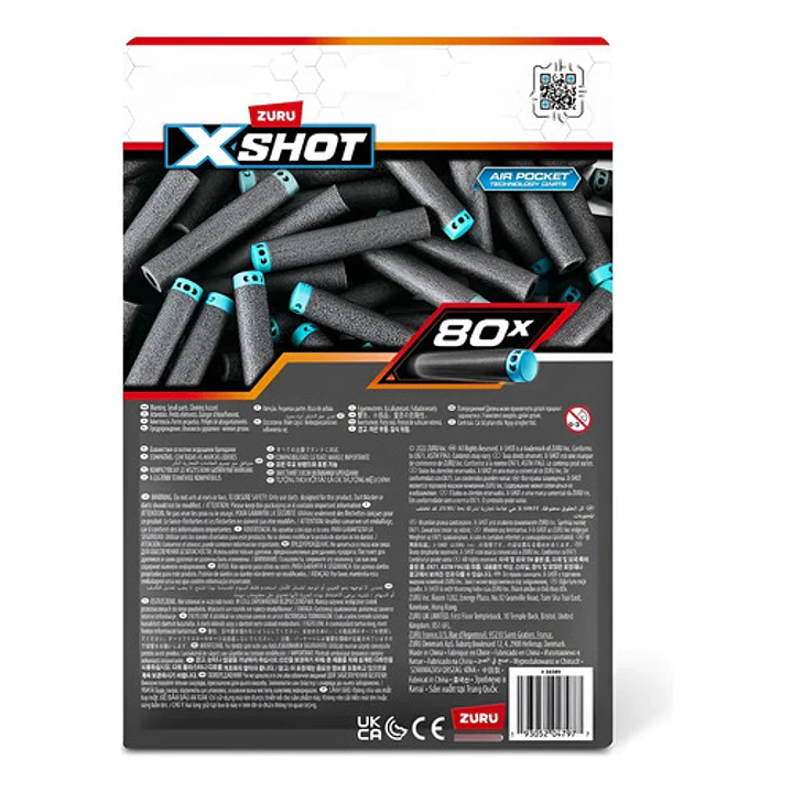 X-SHOT REPUESTOS MUNICIONES PARA LANZADOR DE DARDOS C/80 DARDOS 3