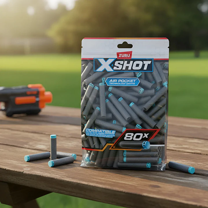 X-SHOT REPUESTOS MUNICIONES PARA LANZADOR DE DARDOS C/80 DARDOS 7