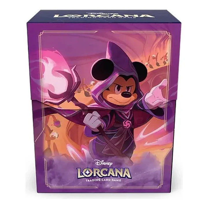 Disney Lorcana Tcg Deck Case Porta Deck Capacidad 80 Cartas Mickey Mouse Hechicero Wayward 2