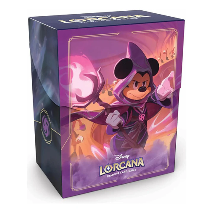 Disney Lorcana Tcg Deck Case Porta Deck Capacidad 80 Cartas Mickey Mouse Hechicero Wayward 3