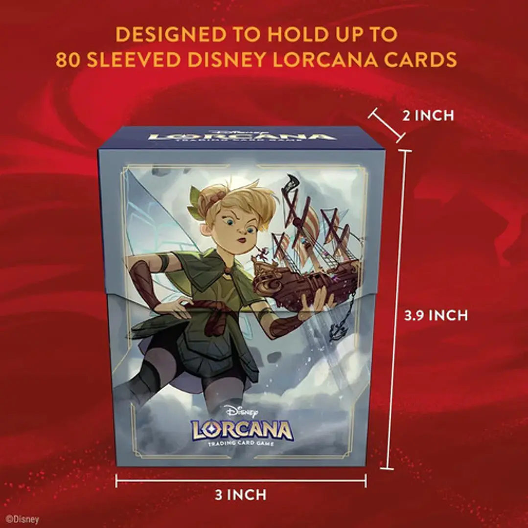 Disney Lorcana Tcg Deck Case Porta Deck Capacidad 80 Cartas Tinker Bell 5
