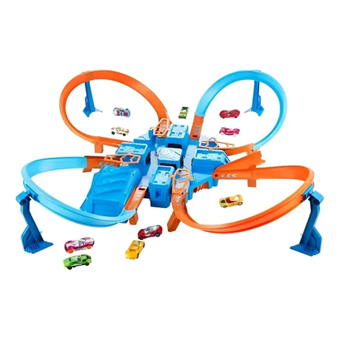 HOT WHEELS STUNT TRACKS PISTA SÚPER CHOQUE 3