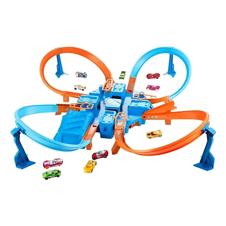 HOT WHEELS STUNT TRACKS PISTA SÚPER CHOQUE 3